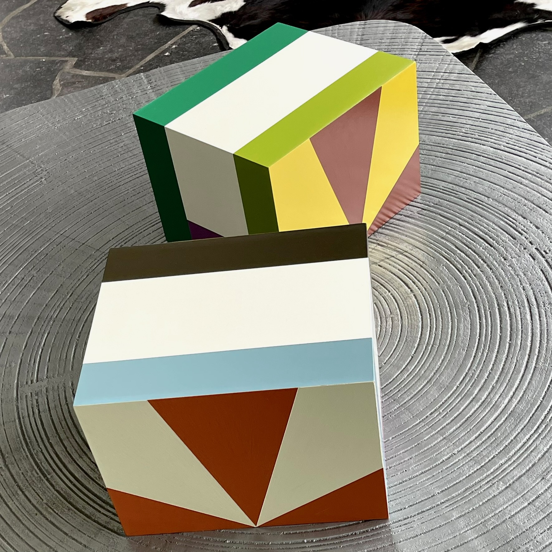 Acrylic on wooden blocks
